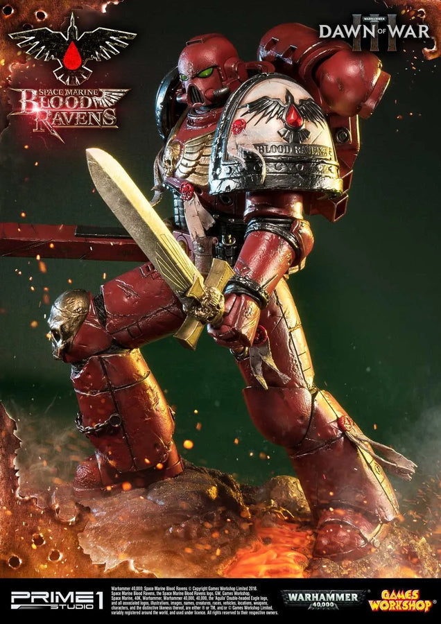 Space Marine Blood Ravens (Deluxe Version) Warhammer 40,000: Dawn of War III – Prime1Studio – ActionFigure Brasil