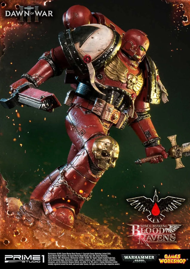 Space Marine Blood Ravens (Deluxe Version) Warhammer 40,000: Dawn of War III – Prime1Studio – ActionFigure Brasil