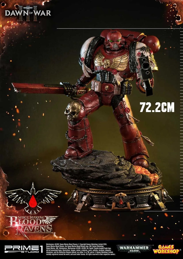 Space Marine Blood Ravens (Deluxe Version) Warhammer 40,000: Dawn of War III – Prime1Studio – ActionFigure Brasil