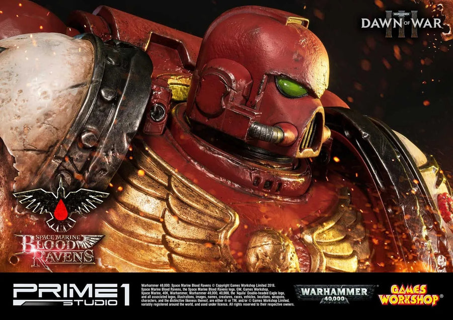 Space Marine Blood Ravens (Deluxe Version) Warhammer 40,000: Dawn of War III – Prime1Studio – ActionFigure Brasil