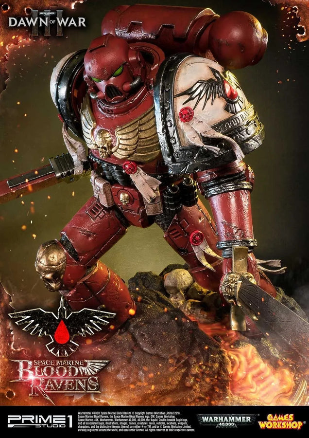 Space Marine Blood Ravens (Regular Version) Warhammer 40,000: Dawn of War III – Prime1Studio – ActionFigure Brasil