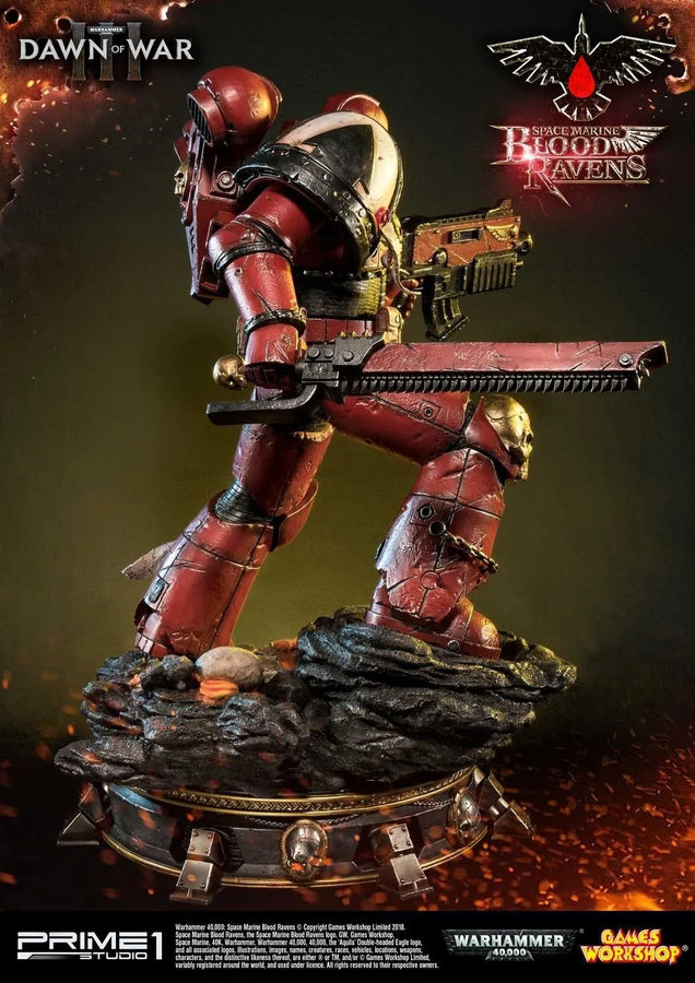 Space Marine Blood Ravens (Regular Version) Warhammer 40,000: Dawn of War III – Prime1Studio – ActionFigure Brasil