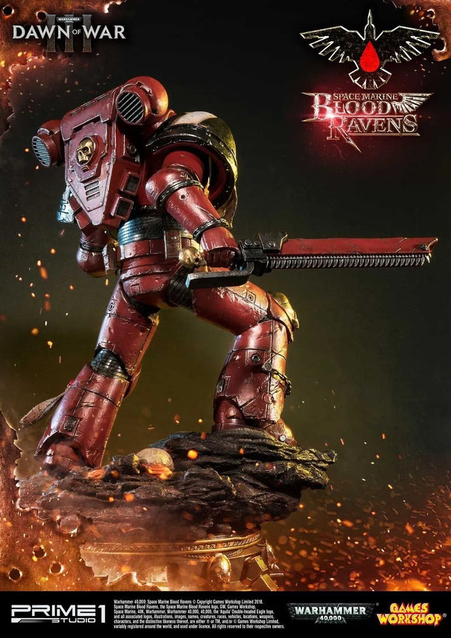 Space Marine Blood Ravens (Regular Version) Warhammer 40,000: Dawn of War III – Prime1Studio – ActionFigure Brasil