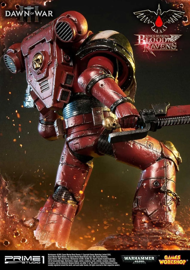 Space Marine Blood Ravens (Regular Version) Warhammer 40,000: Dawn of War III – Prime1Studio – ActionFigure Brasil