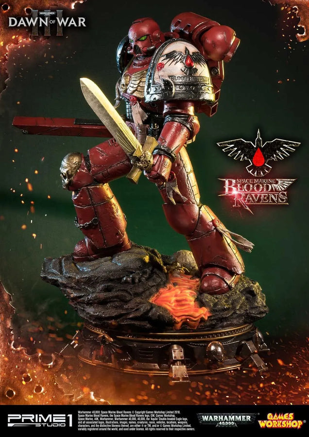 Space Marine Blood Ravens (Regular Version) Warhammer 40,000: Dawn of War III – Prime1Studio – ActionFigure Brasil
