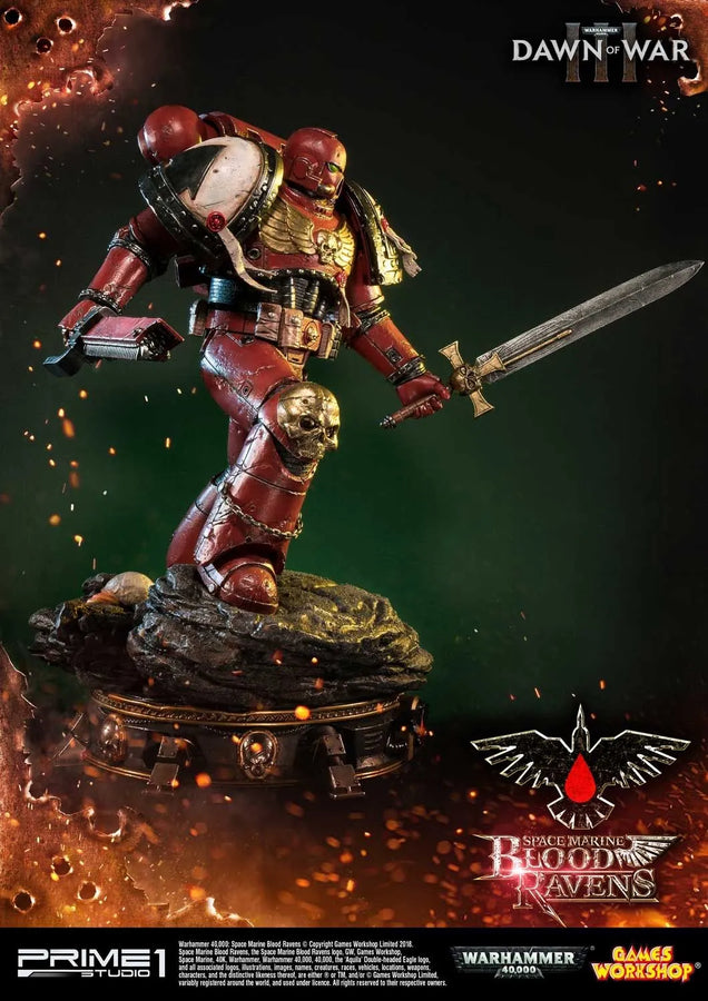 Space Marine Blood Ravens (Regular Version) Warhammer 40,000: Dawn of War III – Prime1Studio – ActionFigure Brasil