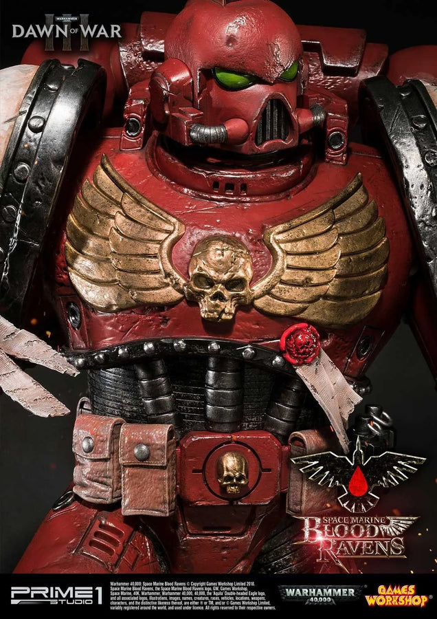 Space Marine Blood Ravens (Regular Version) Warhammer 40,000: Dawn of War III – Prime1Studio – ActionFigure Brasil