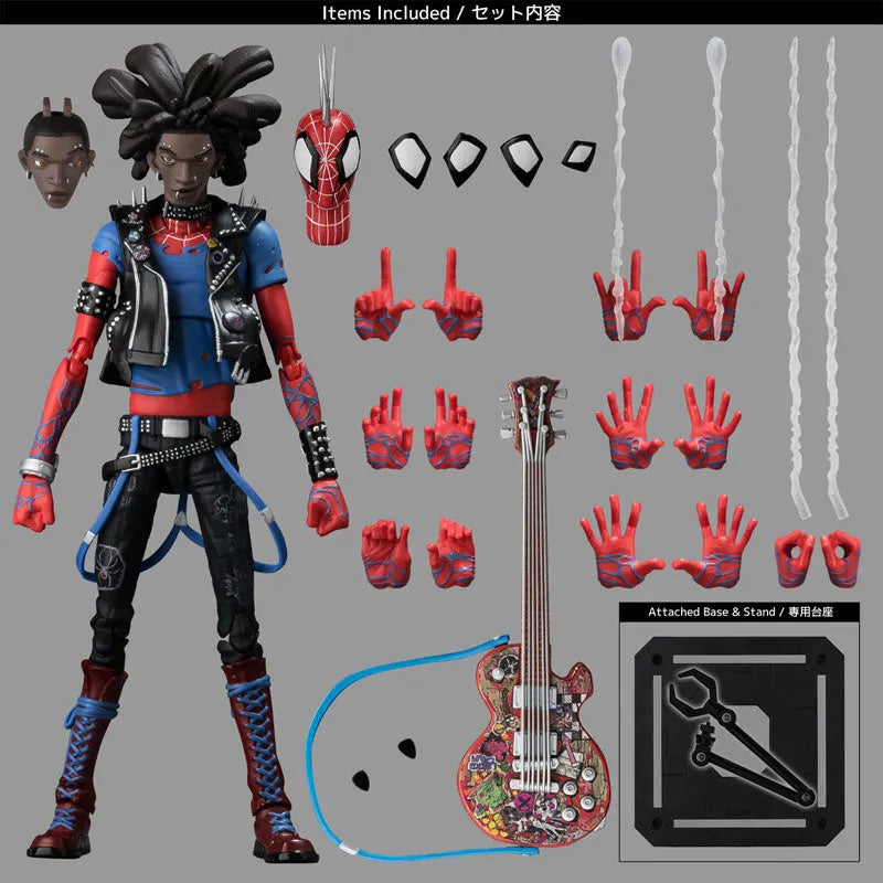 Spider-Man: Across the Spider-Verse - Hobart Brown - Spider-Punk - SV-Action (Sentinel)ㅤ – Sentinel – ActionFigureBrasil