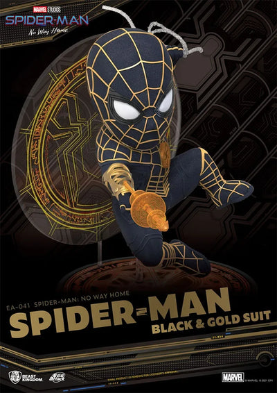 Spider-Man (Black & Gold Suit) – Beast Kingdom – ActionFigure Brasil — ambientada