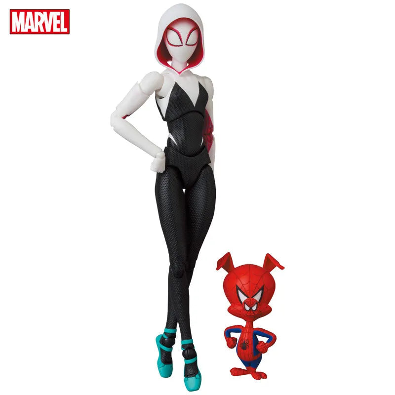 Spider-Man: Into the Spider-Verse - Spider-Gwen - Spider-Ham - Mafex No.134 (Medicom Toy)ㅤ – Medicom Toy – ActionFigureBrasil