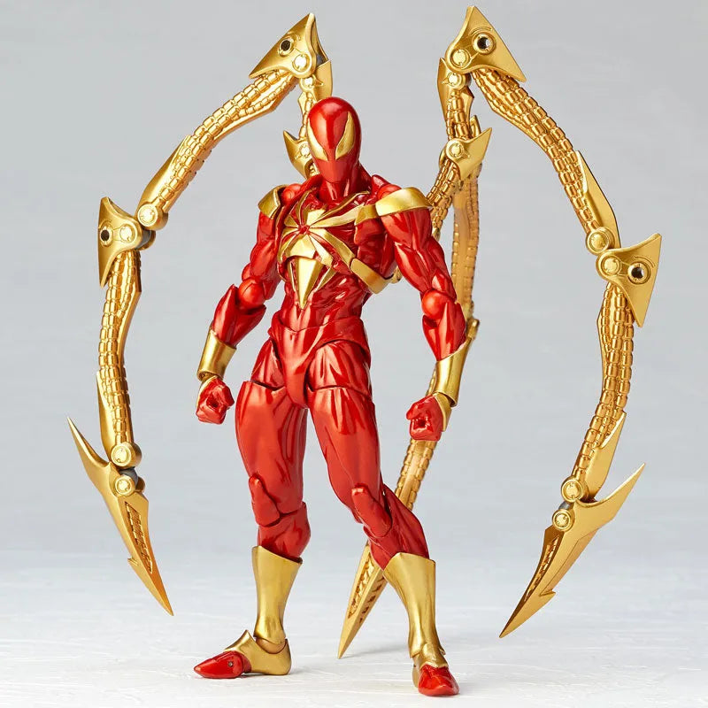 Spider-Man - Iron Spider - Amazing Yamaguchi No.023 - Revoltech (Kaiyodo)ㅤ – Kaiyodo – ActionFigureBrasil