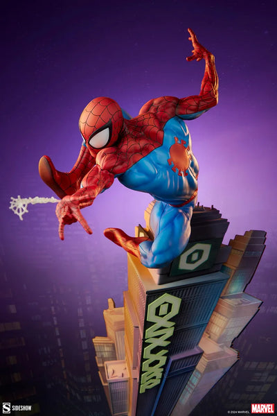 Spider-Man - LIMITED EDITION: 750 – Sideshow Collectibles – ActionFigure Brasil — com base expositora