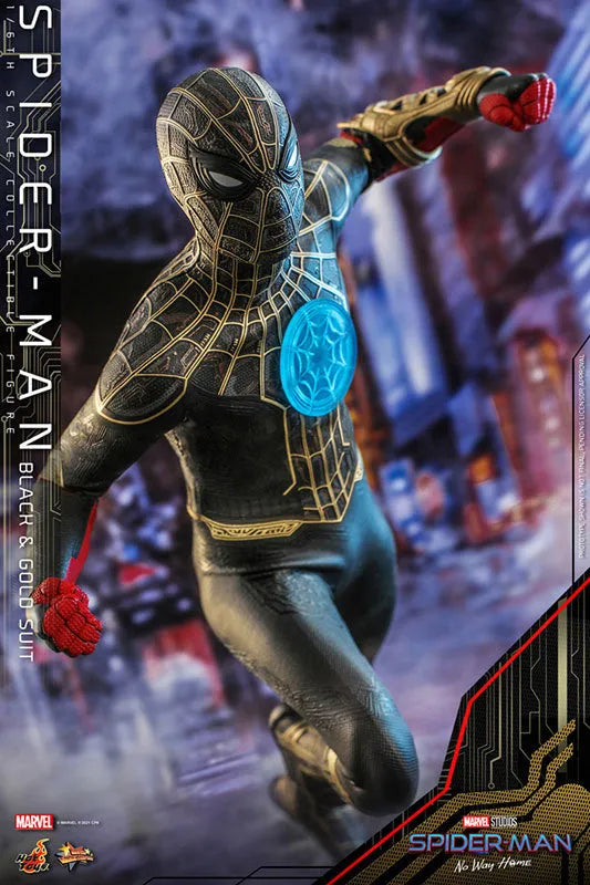 Spider Man - Movie Masterpiece - Spider Man - 1/6 - Black & Gold Suit Ver. (Hot Toys)ㅤ – Hot Toys – ActionFigureBrasil