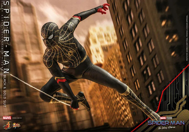 Spider Man - Movie Masterpiece - Spider Man - 1/6 - Black & Gold Suit Ver. (Hot Toys)ㅤ – Hot Toys – ActionFigureBrasil