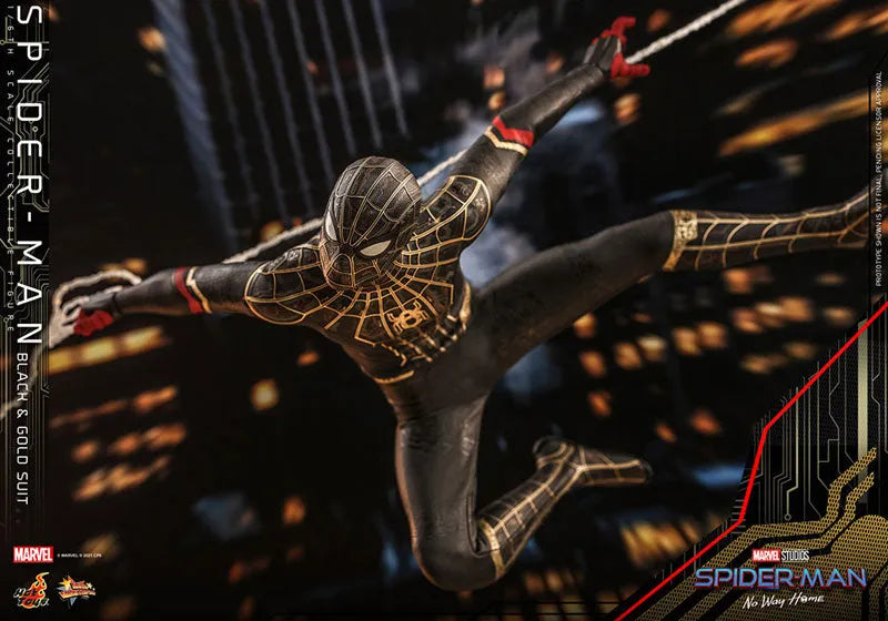 Spider Man - Movie Masterpiece - Spider Man - 1/6 - Black & Gold Suit Ver. (Hot Toys)ㅤ – Hot Toys – ActionFigureBrasil