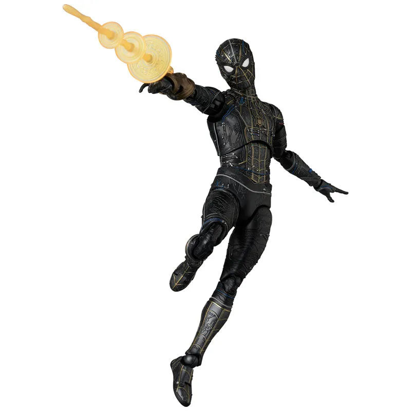 Spider-Man: No Way Home - Spider-Man - Mafex (No.308) - Black & Gold Suit (Medicom Toy)ㅤ – Medicom Toy – ActionFigureBrasil