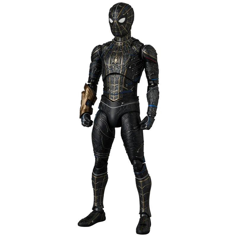 Spider-Man: No Way Home - Spider-Man - Mafex (No.308) - Black & Gold Suit (Medicom Toy)ㅤ – Medicom Toy – ActionFigureBrasil