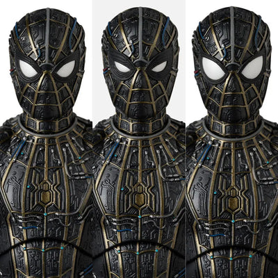 Spider-Man: No Way Home - Spider-Man - Mafex (No.308) - Black & Gold Suit (Medicom Toy)ㅤ – Medicom Toy – ActionFigureBrasil — acessórios