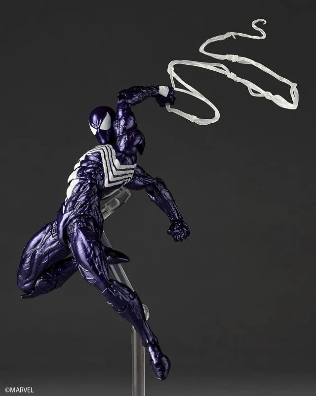 Spider-Man - Symbiote Spider-Man - Amazing Yamaguchi - Revoltech - Purple Ver. (Kaiyodo)ㅤ – Kaiyodo – ActionFigureBrasil