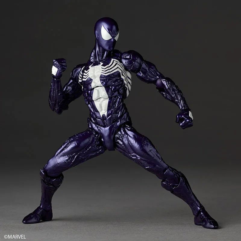 Spider-Man - Symbiote Spider-Man - Amazing Yamaguchi - Revoltech - Purple Ver. (Kaiyodo)ㅤ – Kaiyodo – ActionFigureBrasil