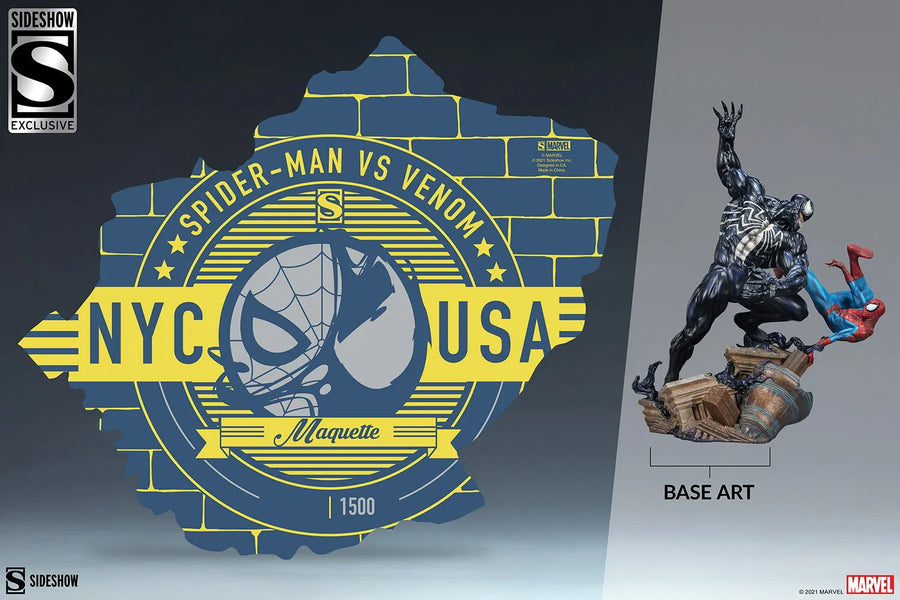 Spider-Man vs Venom - LIMITED EDITION: 3000 (Exclusive) – Sideshow Collectibles – ActionFigure Brasil