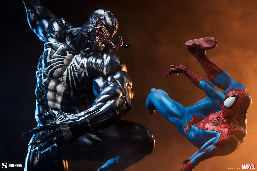 Spider-Man vs Venom - LIMITED EDITION: 3000 (Exclusive) – Sideshow Collectibles – ActionFigure Brasil