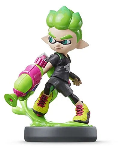 Splatoon 2 - Inkling - Amiibo - Amiibo Splatoon Series - Boy, Neon Green (Nintendo)ㅤ – Nintendo – ActionFigureBrasil