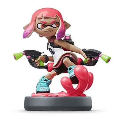 Splatoon 2 - Inkling - Amiibo - Amiibo Splatoon Series - Girl, Neon Pinkㅤ – Nintendo – ActionFigureBrasil