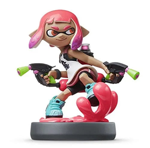 Splatoon 2 - Inkling - Amiibo - Amiibo Splatoon Series - Girl, Neon Pinkㅤ – Nintendo – ActionFigureBrasil