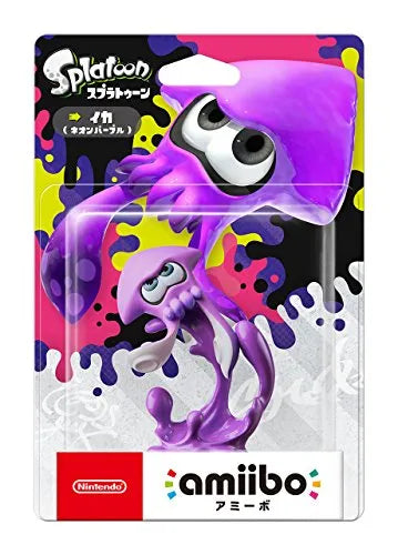 Splatoon 2 - Inkling - Amiibo - Amiibo Splatoon Series - Ika, Neon Purple (Nintendo)ㅤ – Nintendo – ActionFigureBrasil — ângulo diferente