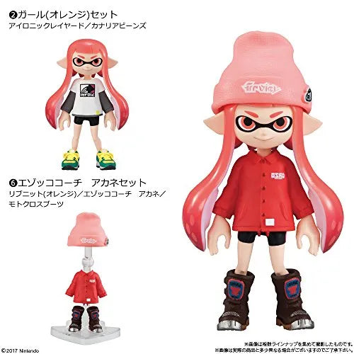 Splatoon 2 - Inkling - Bandai Shokugan - Candy Toy - Kisekae Gear Collection 2 - Girl, Bright Blue (Bandai)ㅤ – Bandai – ActionFigureBrasil