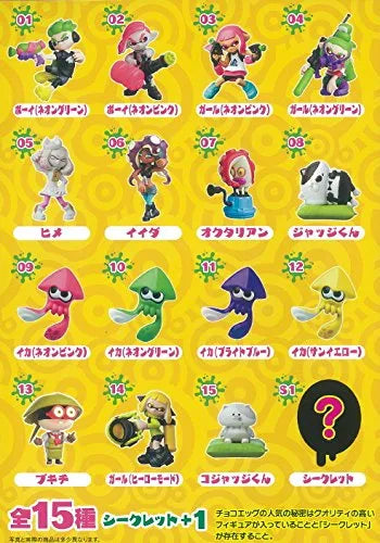 Splatoon 2 - Inkling - Choco Egg - Choco Egg Splatoon 2 01 - Boy, Neon Green (Furuta)ㅤ – Furuta – ActionFigureBrasil — ângulo diferente