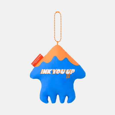 Splatoon - INK YOU UP Keychain Plushie - Blue Ver. - Nintendo Tokyo Exclusive (Nintendo Store)ㅤ – Nintendo – ActionFigureBrasil — ângulo diferente