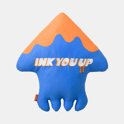 Splatoon - INK YOU UP Squid Cushion - Blue Ver. - Nintendo Tokyo Exclusive (Nintendo Store)ㅤ – Nintendo – ActionFigureBrasil — ângulo diferente