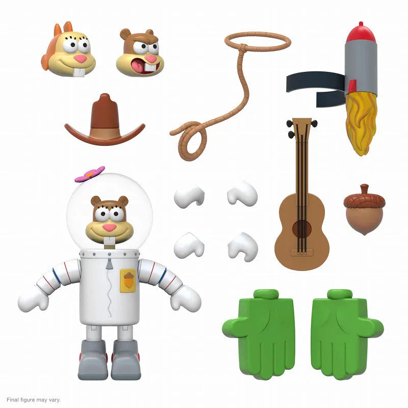 SpongeBob Squarepants / Sandy Cheeks Ultimate Action Figureㅤ – Super7 – ActionFigureBrasil