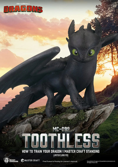 Standing Toothless - LIMITED EDITION: 3000 – Beast Kingdom – ActionFigure Brasil — close