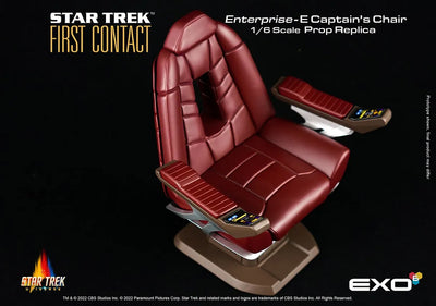Star Trek: First Contact Enterprise-E Captain’s Chair – EXO-6 – ActionFigure Brasil — ângulo diferente