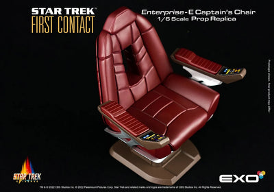 Star Trek: First Contact Enterprise-E Captain’s Chair – EXO-6 – ActionFigure Brasil — ambientada
