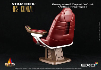 Star Trek: First Contact Enterprise-E Captain’s Chair – EXO-6 – ActionFigure Brasil — ângulo diferente