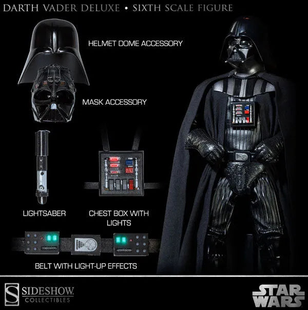 Star Wars 1/6 Scale Figure - Lords of the Sith: Darth Vader (Return of the Jedi)ㅤ – Sideshow Collectibles – ActionFigureBrasil