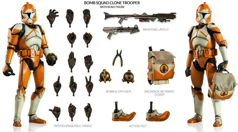 Star Wars 1/6 Scale Figure Militaries of Star Wars - Bomb Squad Trooperㅤ – Sideshow Collectibles – ActionFigureBrasil