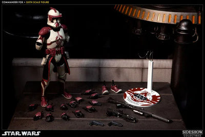 Star Wars 1/6 Scale Figure - Militaries Of Star Wars Clone Commander Foxㅤ – Sideshow Collectibles – ActionFigureBrasil — iluminação de estúdio