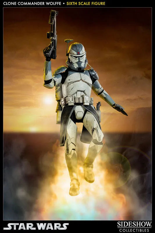 Star Wars 1/6 Scale Figure - Militaries Of Star Wars: Clone Commander Wolffeㅤ – Sideshow Collectibles – ActionFigureBrasil