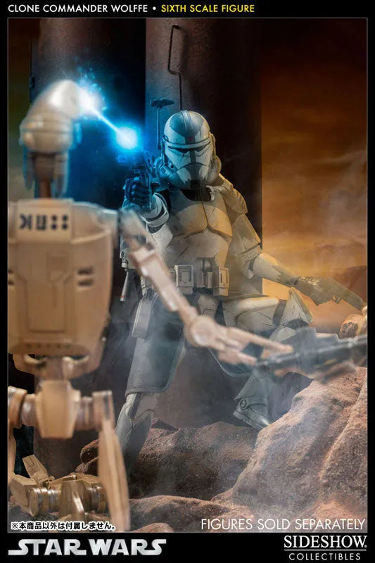 Star Wars 1/6 Scale Figure - Militaries Of Star Wars: Clone Commander Wolffeㅤ – Sideshow Collectibles – ActionFigureBrasil