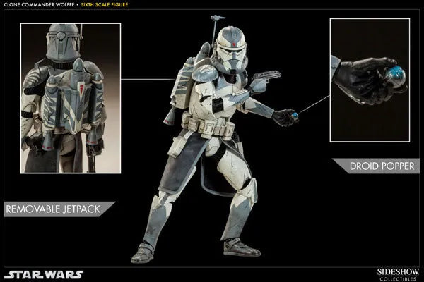 Star Wars 1/6 Scale Figure - Militaries Of Star Wars: Clone Commander Wolffeㅤ – Sideshow Collectibles – ActionFigureBrasil