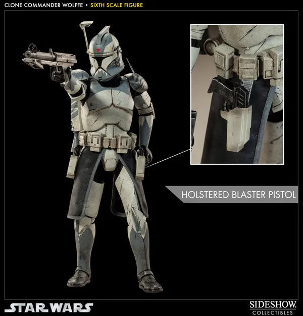 Star Wars 1/6 Scale Figure - Militaries Of Star Wars: Clone Commander Wolffeㅤ – Sideshow Collectibles – ActionFigureBrasil