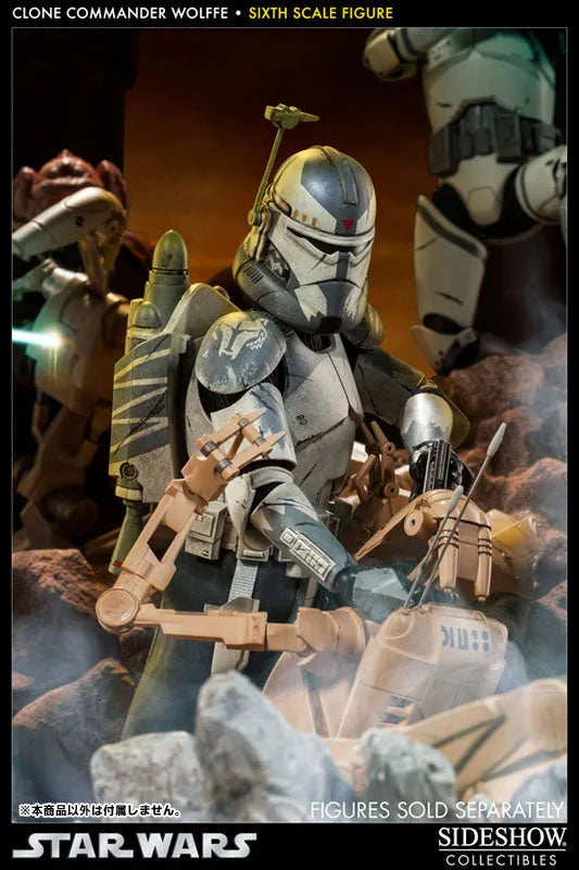 Star Wars 1/6 Scale Figure - Militaries Of Star Wars: Clone Commander Wolffeㅤ – Sideshow Collectibles – ActionFigureBrasil