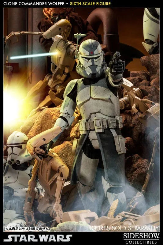 Star Wars 1/6 Scale Figure - Militaries Of Star Wars: Clone Commander Wolffeㅤ – Sideshow Collectibles – ActionFigureBrasil
