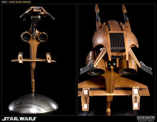 Star Wars 1/6 Scale Figure - Militaries Of Star Wars S.T.A.P. Vehicle (With Battle Droid)ㅤ – Sideshow Collectibles – ActionFigureBrasil