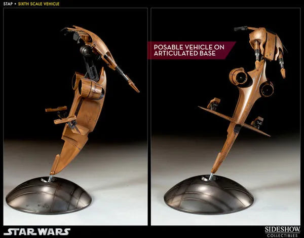Star Wars 1/6 Scale Figure - Militaries Of Star Wars S.T.A.P. Vehicle (With Battle Droid)ㅤ – Sideshow Collectibles – ActionFigureBrasil